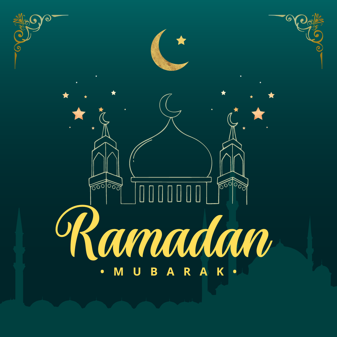 Green Modern Ramadan Mubarak Free Instagram Post